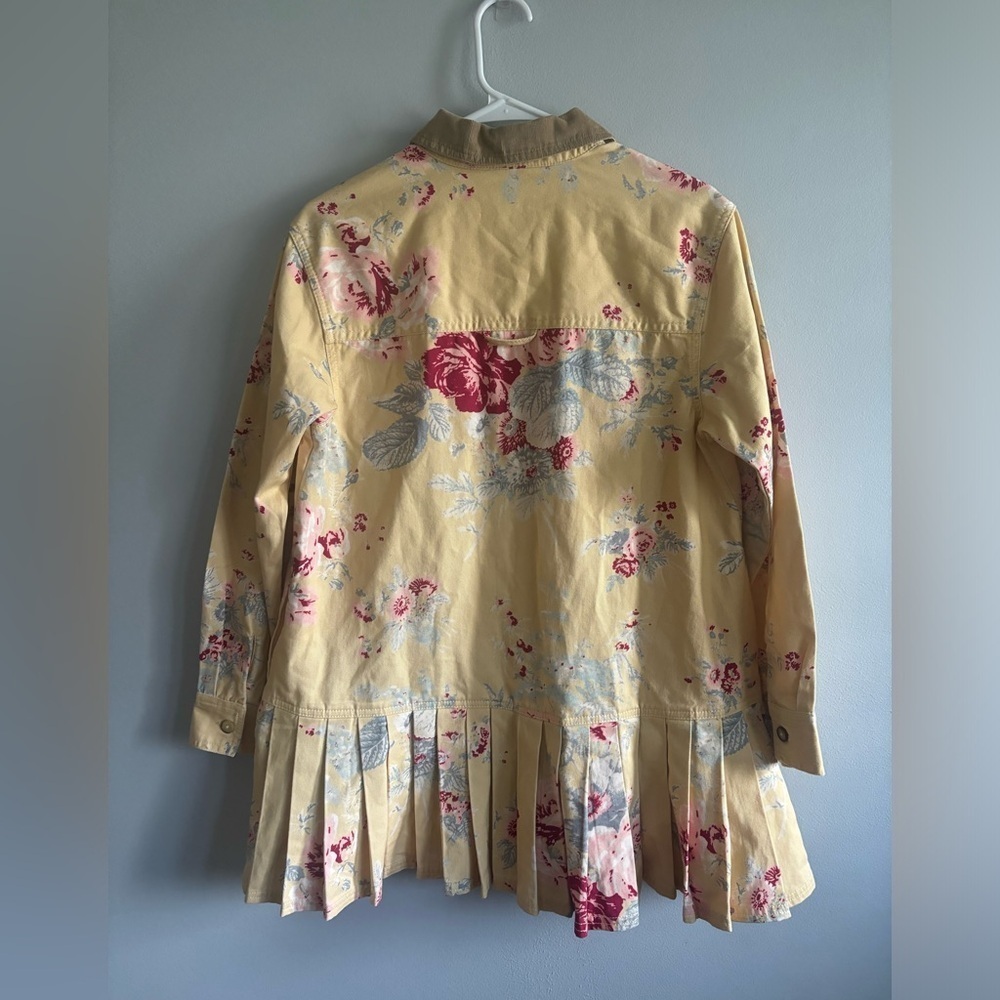 Free People Connor Printed Mini Dress Pleated Long Sleeve Cotton XS - Picture 7 of 7